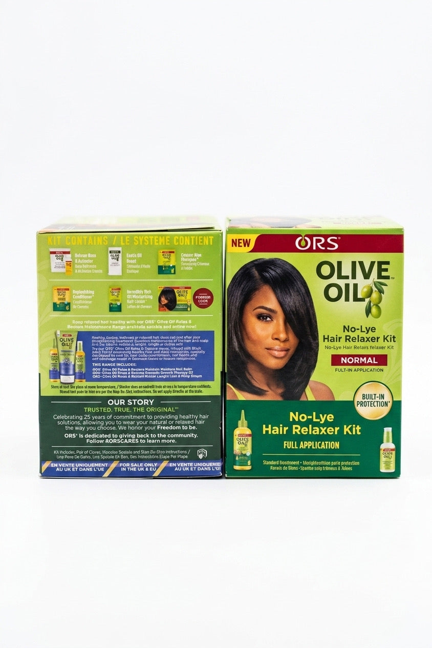 Kit Défrisants Olive Oil ORS : Nutrition, Protection et Lissage Intense